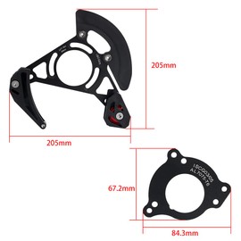 BESNIN Chain Guide ISCG-05 Mountain Bike Chain Guide Bike MTB Chain Guide for 1x System Black or Purple (Black)