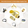 ZDRU 1/2 Inch Natural Gas Quick Connect Fittings with Male