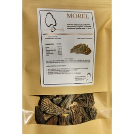 Morel Mushrooms, Popular Choice CAPS (2-6 cm) - no Tails - Hand Picked, Sun-Dried (50 gr)