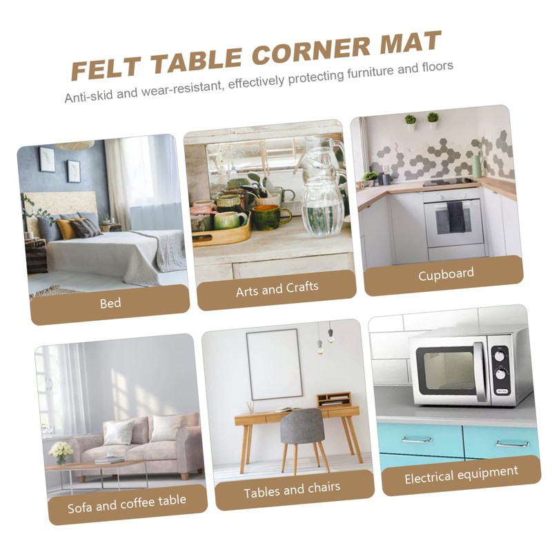 Operitacx 10pcs Transparent Round Table Leg Protectors Non Slip Pads