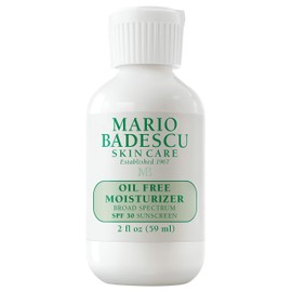 Mario Badescu Hidratante sin aceite con protector solar facial SPF 30 de amplio espectro para pieles mixtas, grasas y sensibles, fórmula ligera y no  
