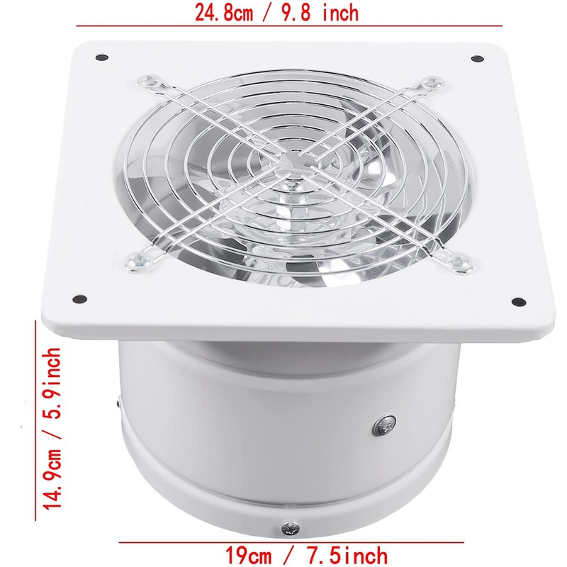 Nalle 8 inch Exhaust Fan Through Wall Extractor Exhaust Ventilation