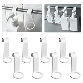 Iwamatu Shampoo Holder, Bath Storage Hanging, Hook Holder for Dispenser Bottles, Space Saving, No Drilling Required, For Kitchen, Washroom, Bathroom, Bathroom Storage, Hand Soap, Bath Solution, For