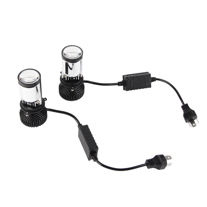 H4 Headlights Bulb Waterproof Aluminum LED Headlights Replacement for Automobile