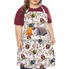LOLOMLO Oversize Canvas Cotton Apron, Extra Large Aprons with 2