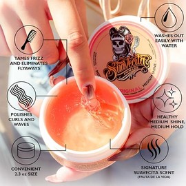 Suavecito Pomade Suavecita Cera para Mujer de Fijacion Media Brillo Medio 65G