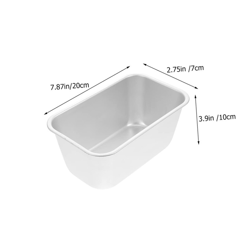 Ciieeo 2pcs Aluminium Alloy Bread Molds Toast Baking Pans for