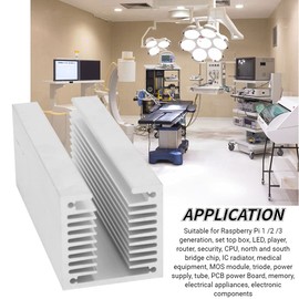 Sharainn Heat Sink Aluminum U Type TO-3P Heatsink 100 x 40 x 40 mm for 1/2/3 Generation