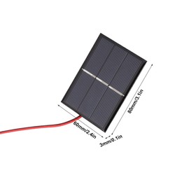 GTIWUNG Set of 4 Pieces 1.5V 0.65W 60X80mm Micro Mini Solar Panel Cells for Solar Power Energy, DIY Home, Science Projects - Toys