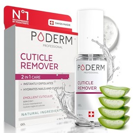 Poderm - Cuticle Remover 2-in-1 Exfoliates and Hydrates Cuticles - Removes Dead Skin - Swiss Lab