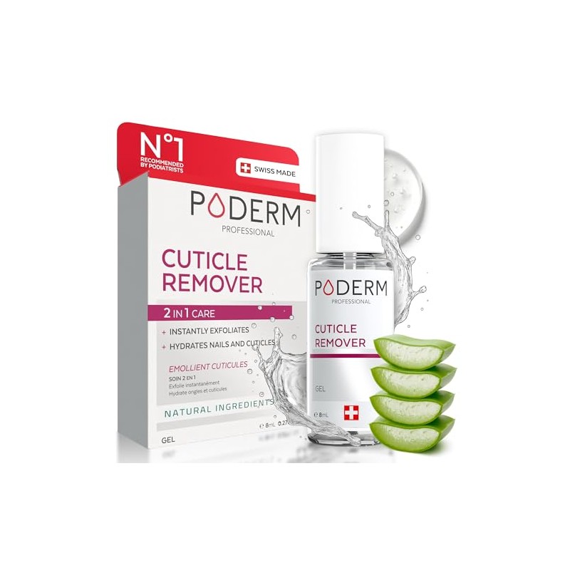 Poderm - Cuticle Remover 2-in-1 Exfoliates and Hydrates Cuticles -