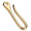 PATIKIL 2.4 Inch Fish Hook Keychain, Solid Brass U Hook