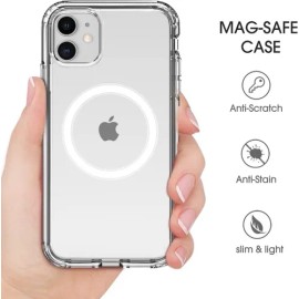 Kit Funda Para iPhone Magsafe + Mica Pantalla + Mica Cámara