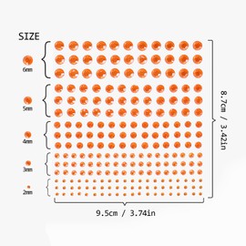 AiQInu Glitzersteine Selbstklebend, 16 Farben 3600 Stück Strasssteine Selbstklebend, 2/3/4/5/6 MM Verschiedenen Größen Glitzersteine für DIY Handwerke, Grußkarten, Gesicht, Nägel Deko
