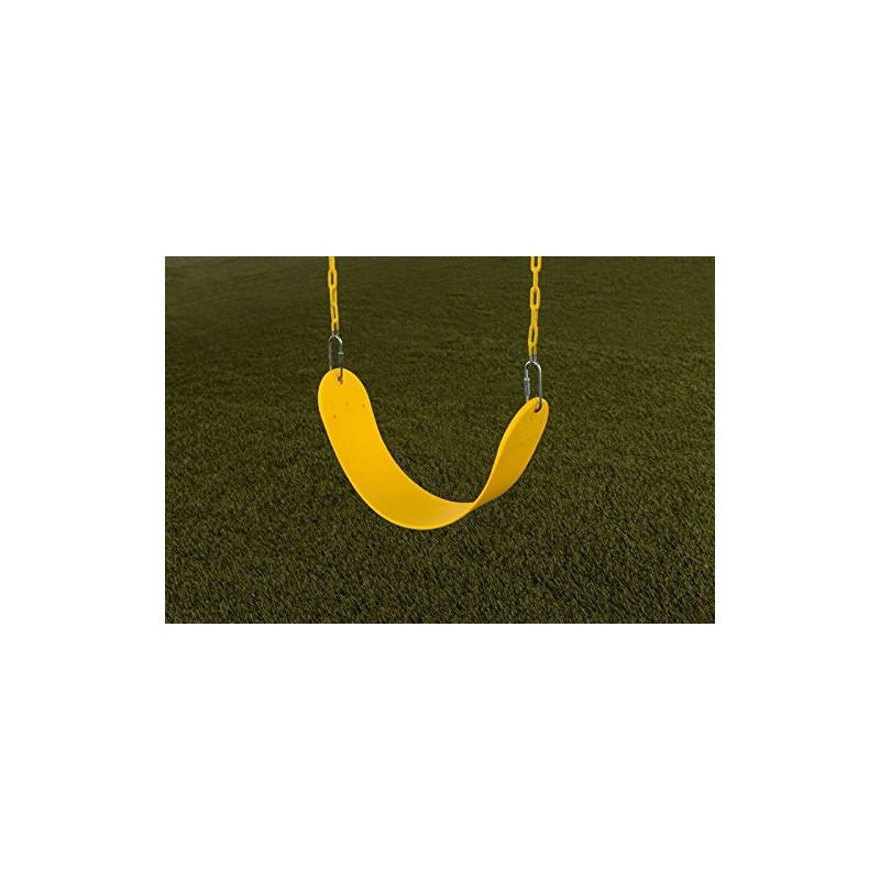 Standard Swingset Seat with Chains | Yellow | 150lb Capacity