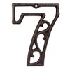 Decorative House Numbers-4.6 Inch High Rustic Cast Iron Home Address