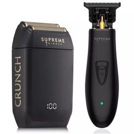 Supreme Trimmer T-Shaper Trimmer & Crunch Foil Shaver Set | STF602 ST5206 Black