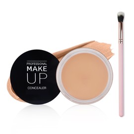 QIUFSSE Under Eye Concealer for Dark Circles Color Corrector Pro Full Coverage Concealer de oieras Long-lasting Cover up Makeup -03 Netural
