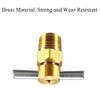 1/4 Zoll NPT Messing Wasserablaufventil T-Form Ablassventil für Luftkompressor Tank