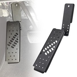 ADTOPI JL Dead Pedal, Gladiator Dead Pedal Left Side Foot Rest Kick Panel Compatible with Jeep Wrangler JL/Gladiator JT 2018 2019 2020 2021 2022 2023(NOT for 4xe Model) (Adjustable, Matte Black)