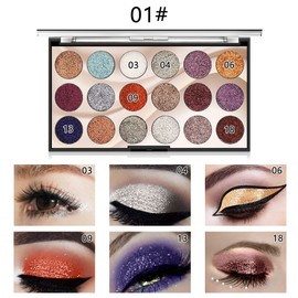 18 Colors Eyeshadow Palette Glitter Eyeshadow Powder Makeup Highlight Eye Shadow