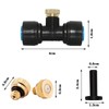 20 Pack Brass Misting Nozzle,1/4'' Slip-Lock Misting Nozzle Tees Misting