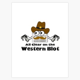 All Clear on The Western (blot) Front Bumper Sticker Window Water Bottle Decal 5"