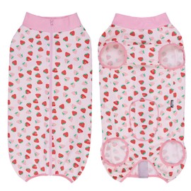 KUVEELA PET Post-Surgery Outfit for Large and Medium Dogs, For Male and Female Dogs, Post-Surgery Clothes for Dogs, Dog Garment, Nursing Clothes, Pet Clothes, Elizabeth Collar, Neutering, Weaning