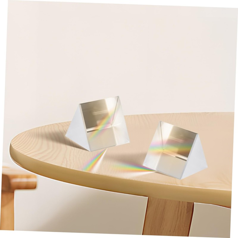 NOLITOY Beam Splitter Prism Scope 4 Pcs Triangular Prisms for