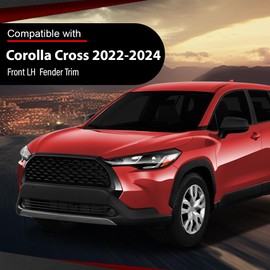 Front Fender Flare Driver LH Side Compatible with Toyota Corolla Cross (submodel: L, LE, XLE) 2022-2023 756020A040, TO1290125