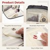 DORMIYA Black Travel Makeup Bag for Women - Large Capacity