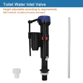 Lychee Light Fill Valve Replacement for Toilet Tanks, Toilet Inlet Valve Repair Parts Compatible with Duravit Fill Valve 016301,Quick Install Connector and Refill Pipe