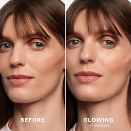 Mini Glowy Super Gel Iluminador ligero + Prebase de maquillaje para una piel radiante Enriquecido con vitamina C + aceite de escualano hidratante Tama
