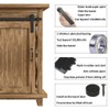 WINSOON 2.5FT Super Mini Sliding Barn Door Cabinet Hardware Kit