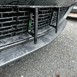 21ST_AUTOPARTS For 2015-UP Dodge Challenger Front Bumper License Plate Mount Holder Brackets US