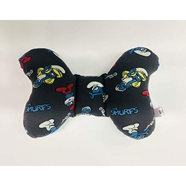 INFANS Smurfs Pram Pillow, Head Sets for Child Seat, Car Travel Pillow for Baby Seat, 100 Cotton
