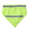 2pcs/set Pet Dog Reflective Saliva Towel Triangle Scarf (Fluorescent Yellow