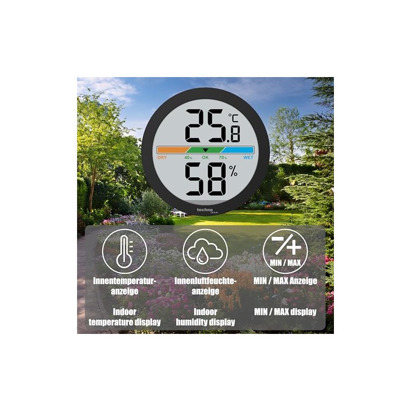 techno line WS 9418 Thermo-Hygrometer Digital Temperature and Humidity Meter