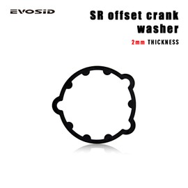 EVOSID Ultralight MTB Bike Direct Mount Crank Gasket Offset 2mm, Fit for Bike Chainring and GX/NX/SX 3-Bolt Crankset, 6061 Aluminum Alloy Spacer, Direct Mount Chainring Adapter