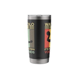 Water Polo Because It's Fun Retro Water Polo Lover Sport kid Stainless Steel Insulated Tumbler