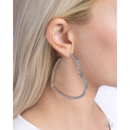 Paparazzi ~ Halftime Hearts Multi Heart Hoop Earrings ~ NEW RELEASE 2024