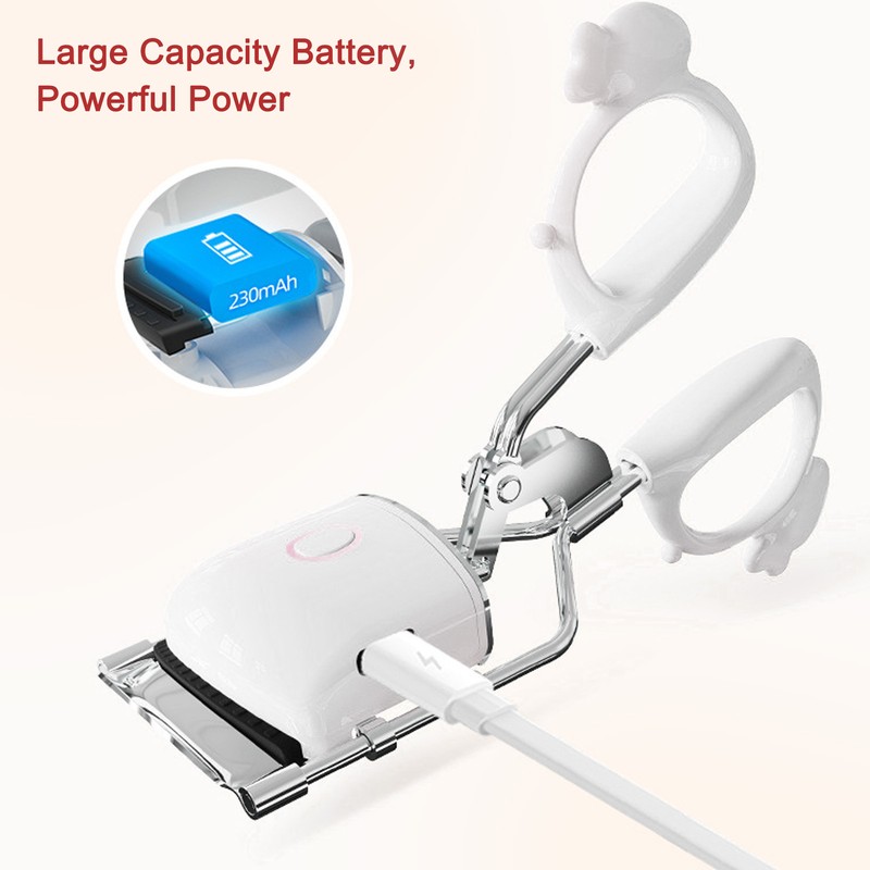 Rechargeable Electric Eyelash Curler Multiple Guard System Fast Heating Electric