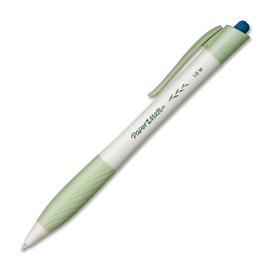 Paper Mate Earth Write Retractable Medium Point Ballpoint Pens, 12 Blue Ink Pens (1757528)