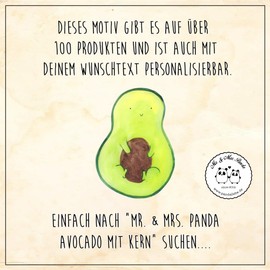 Mr. & Mrs. Panda Organic Baby Bodysuit Avocado with Core, Cotton, gray, 12 - 18 months