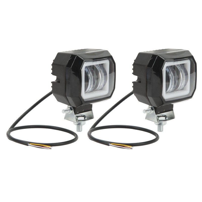 20 W 6500K LED Square Light Bar Spotlight DRL Angel