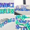 LET'S RESIN Letter Molds for Resin, Ocean Wave Texture Alphabet
