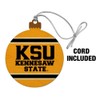 GRAPHICS & MORE Kennesaw State KSU Stripes Wood Christmas Tree