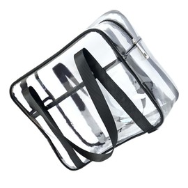 Gatuida Clear Zippered Travel Cosmetic Bag Transparent Toiletry Organizer for Women Lightweight Storage Pouch for Vacation Shopping Parties and Daily Use