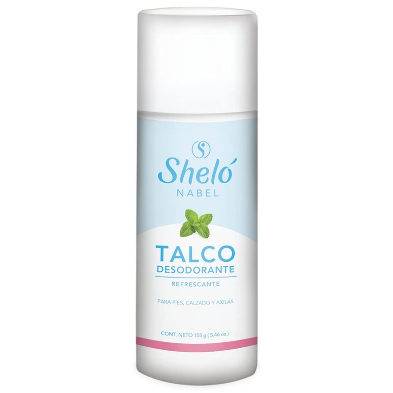 Talco Desodorante Para Pies Calzado Axilas Refrescante 155g de Sheló