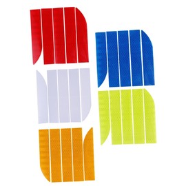 FELTECHELECTR 5 Pack Car Night Sticker Reflective Car Decal Scratch Easy Install Warning Sign